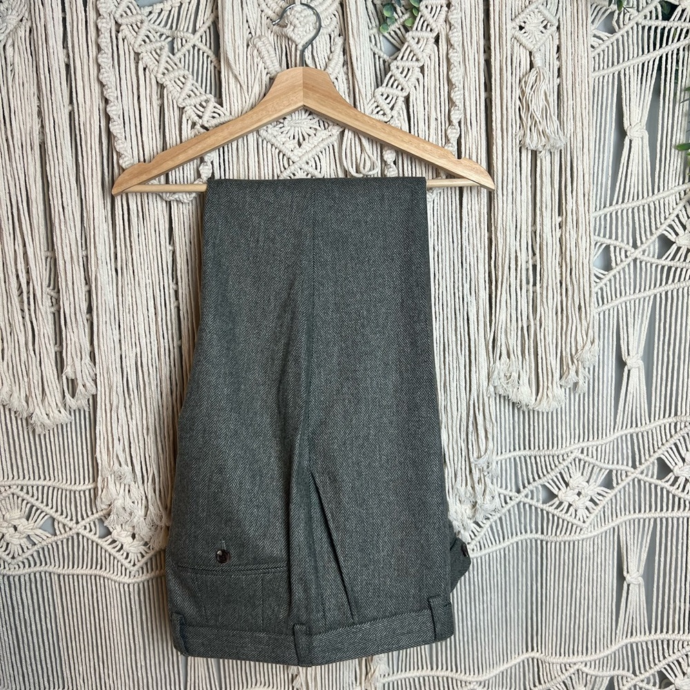 NEXT Herringbone grey men’s suit trousers pants 34 R - New with tags (NWT)